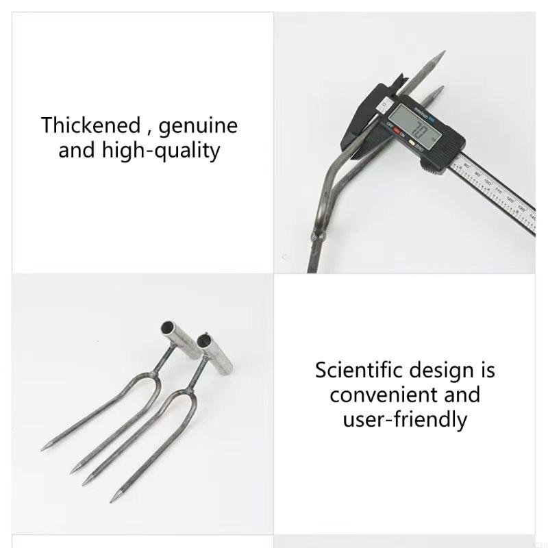 Gardening Tools Description - Garfo cultivador portátil ergonômico, ancinhos raiz