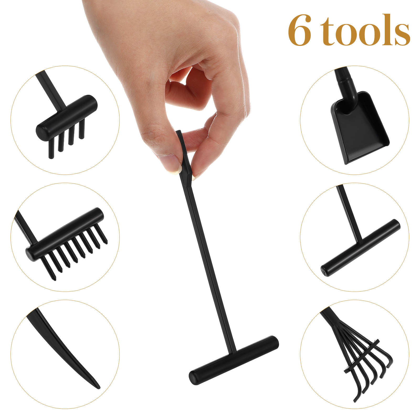 Conjunto de 6 Peças de Mini Ra - Gardening Tools Rake avaliação e preço
