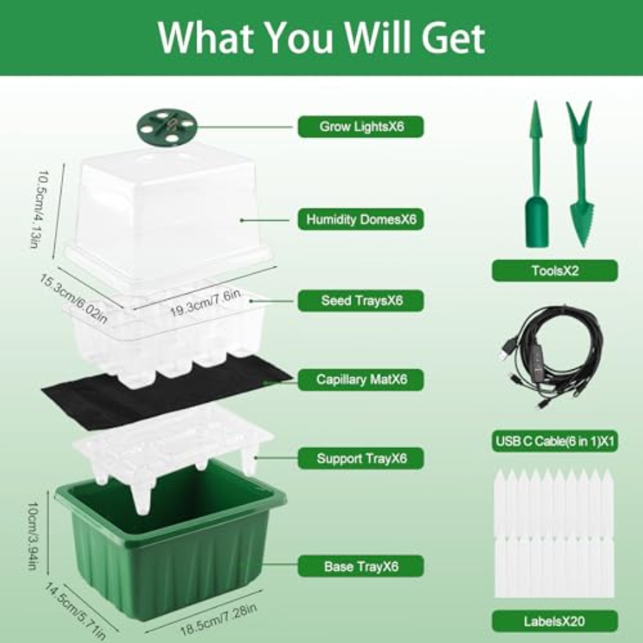 Kit de Iniciação de Sementes c - Seed Starter Trays avaliação e preço