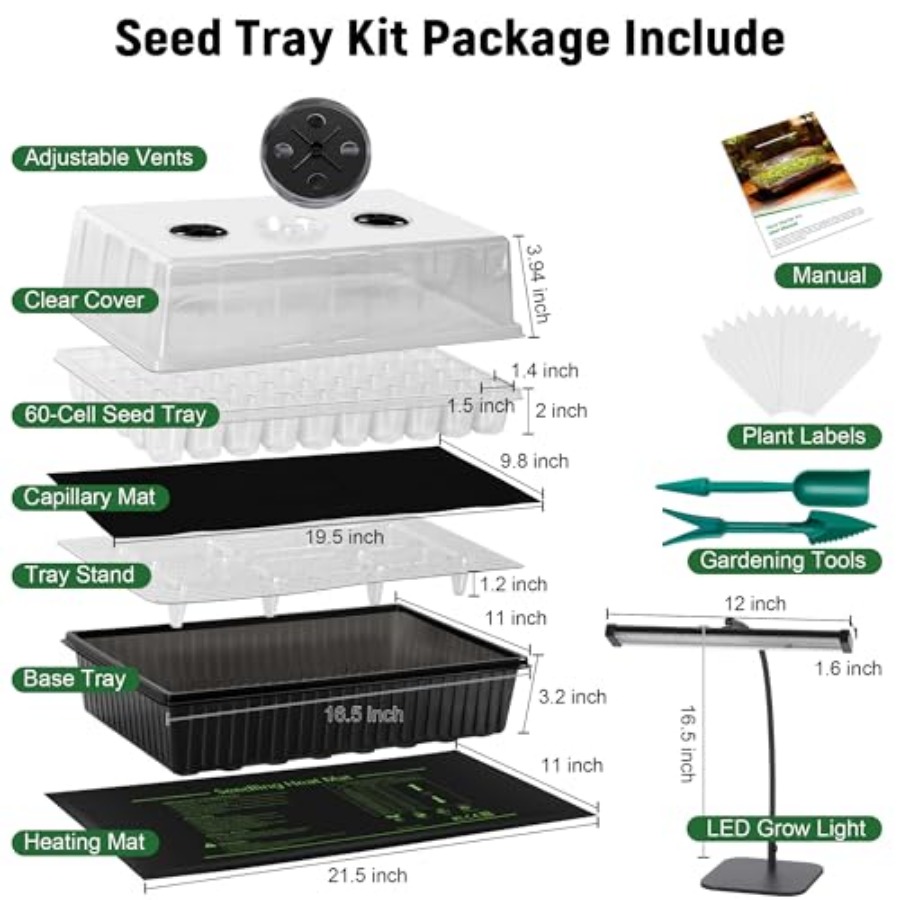 Kit de Germinação de Sementes  - Seed Starter Trays avaliação e preço
