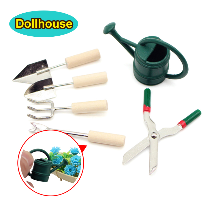 1/12 casa de bonecas simulação - Gardening Tools In avaliação e preço