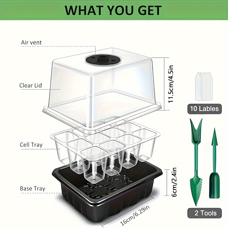 Kit de Germinação de Sementes  - Seed Starter Trays avaliação e preço
