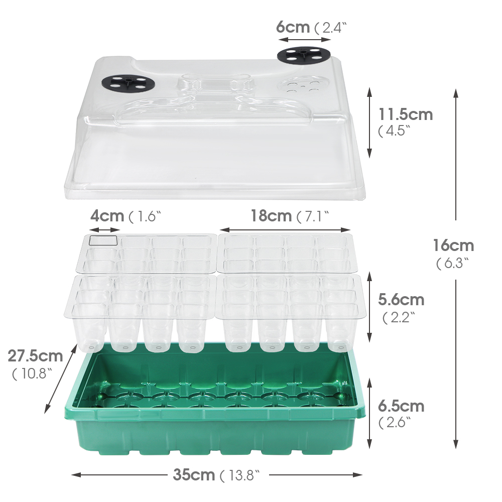 Caixa de mudas quentes esteira - Seed Starter Trays avaliação e preço