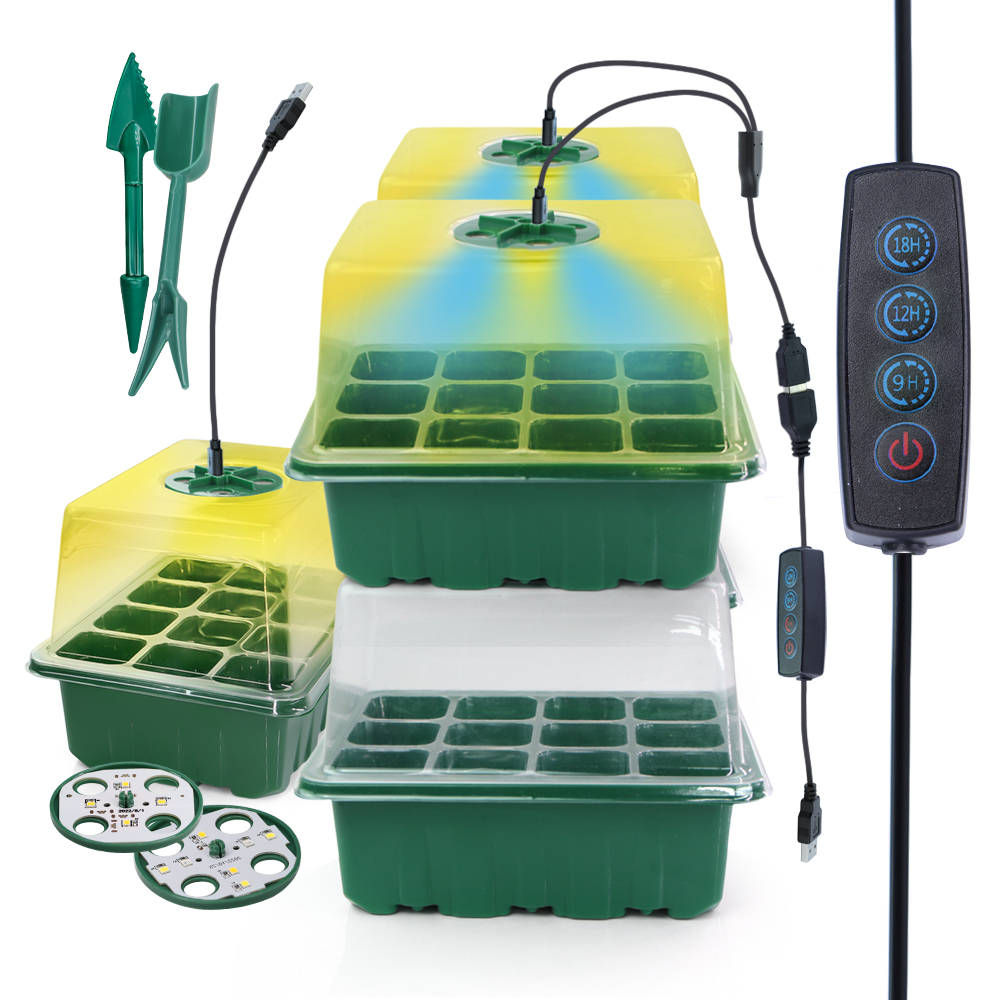 Vasos de berçário led com luz  - Seed Starter Trays avaliação e preço